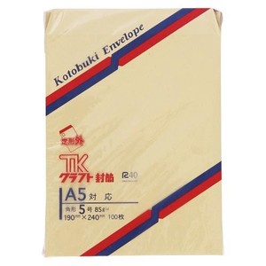 壽堂紙製品 クラフト封筒100枚入 角5 00953 00006169