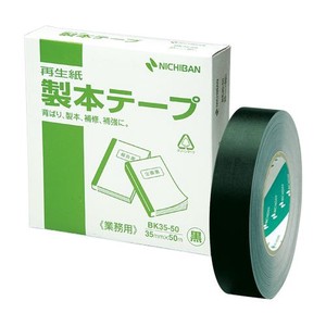 ニチバン 業務用製本テープ BK-3550 黒 BK-3550-6 ｸﾛ ｻｲ 00004760