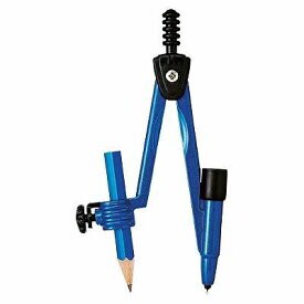 Safety Compass Knock Type Pencil Blue