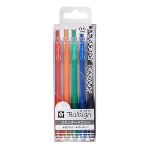 Ballpoint Pen Sakura Craypas 5-color sets