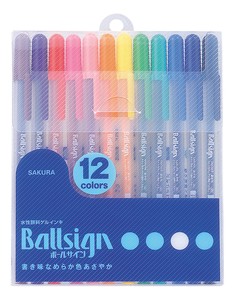 Ballpoint Pen Sakura Craypas 12-color sets