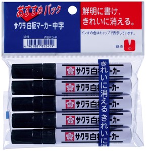 Marker/Highlighter Sakura White Board Marker Medium-size Sakura SAKURA CRAY-PAS 5-pcs set