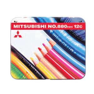 【(uni)三菱鉛筆】ミニ色鉛筆 880級 12色セット