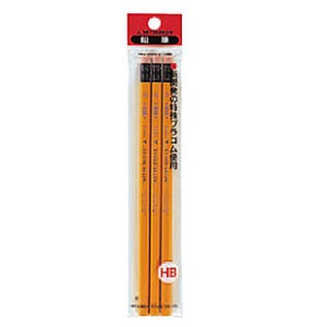 【(uni)三菱鉛筆】事務用鉛筆消しゴム付き 9852 HB 3本セット
