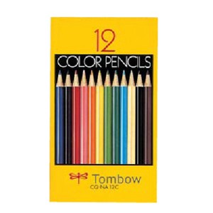【Tombow(トンボ鉛筆)】色鉛筆 紙箱 12色セット NA
