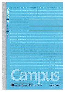 Notebook B6 Size Campus-Note KOKUYO 6mm Ruled Line