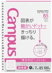 【コクヨ】キャンパスルーズ図表7MM　B5