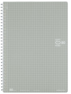 KOKUYO soft Ring Notebook B5 Grid ruled 80 Pcs