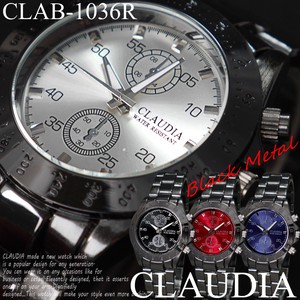 Clock/Watch Men's Watch Wrist Watch Black Metal Design Chronogram for Men 3 6