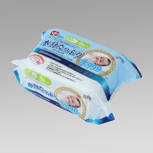 99.9 Pure Water Baby Wipes (Rich Moisture & Thick) 60 Sht X 3 pcs