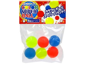 Color Super Ball 2.5 cm 6 Pcs