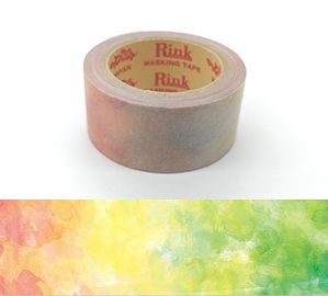 【Rink】マスキングテープ 彩り　絵具レインボー