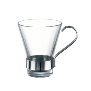 Epsilon Cup Whole Area tempered glass Glass Metal Cafe Tea Coffee