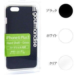 特価商品【iPhone6】iPhone6Plus対応／ハードシェルグロス＜ブラック＞/スマホケース