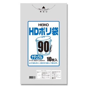シモジマ HDポリ袋02 90L ナチュラル 6601320