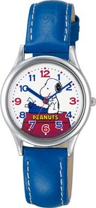 PEANUTS(ピーナッツ) スヌーピー キャラクターウォッチアナログ表示 ブルー AA95-9853
