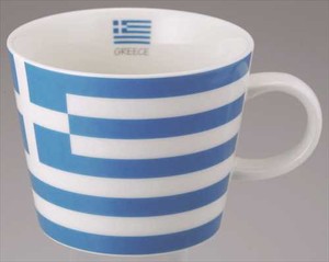 フラッグマグカップ　ギリシャ＜日本製＞