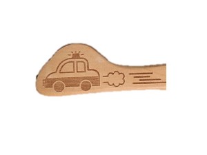 Vehicle Line Easy To Hold WOODEN Kids Spoon