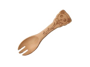 Character Line Easy To Hold WOODEN Panda Kids Fork