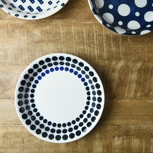 Blue Curry Pasta Plate Round MINO Ware