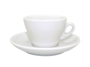 Cup & Saucer Set White Saucer Made in Italy Pottery