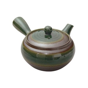 Made in Japan Banko Ware Olive Hiramaru Size 2 Japanese Tea Pot