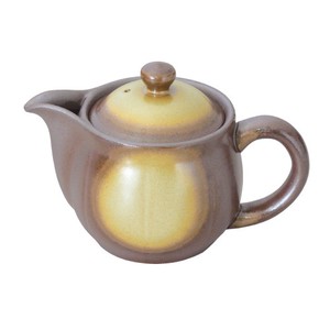 万古烧 西式茶壶 黄色 日本制造