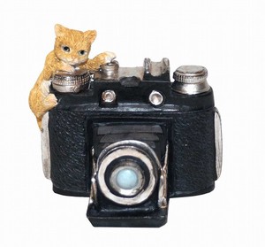 EV14055A ミニ樹脂　家電　猫　カメラ