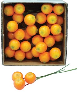 ミニオレンジ（6本束×6束）　造花