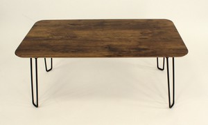 ローテーブル　折り脚テーブル　レトロな小さな家具のシリーズ　幅80cmx奥行き40cmx高さ35cm