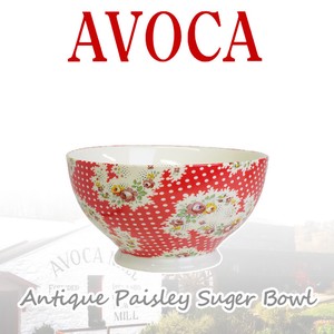 AVOCA アヴォカ Antique Paisley Suger Bowl シュガーボゥル【北欧雑貨】