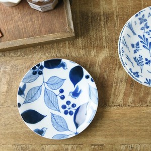 Mino ware Main Plate Garden Organic Western Tableware 13.8cm Made in Japan