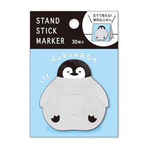 Sticky Notes Stand Stick Marker Penguin Tummy