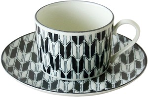 komon  矢絣 コーヒー碗皿