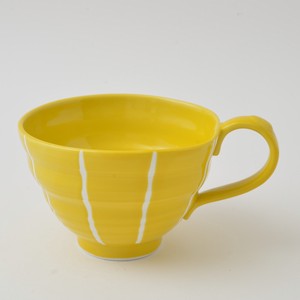 HASAMI Ware Soup Cup Yellow Tokusa Made in Japan