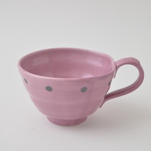 HASAMI Ware Soup Cup Dot Purple Made in Japan