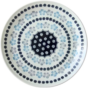 Main Plate Flower Blue