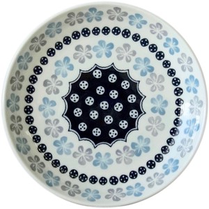 Main Plate Flower Blue