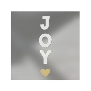 5/29迄 【2024クリスマス予約】[Livingly] "JOY"モビール ゴールドハート ホワイト/ゴールド