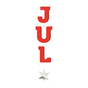 5/29迄 【2024クリスマス予約】[Livingly] "JUL"モビール ホワイトスター レッド