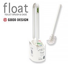 Float Toilet Brush Case Set Ivory