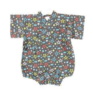 儿童浴衣/甚平 新图案 凹凸纹 立即发货 星星图案 日本制造