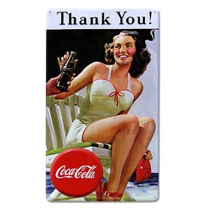 ★ 貴重な最終在庫！ ★ 【サイン】エンボス ティン サイン Coca Cola Thank You Beauty 2180101