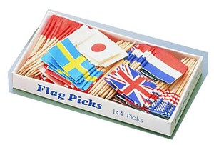 【ヤマコー】 フラッグピック　万国旗　　（144本入）