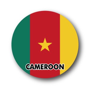国旗缶バッジNO. CBFG-100 CAMEROON (カメルーン)