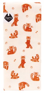 Red Panda Gauze Long Face Towel Animal Gauze Zoo