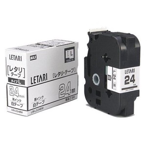 マックス レタリテープ LM-L524BW 00013934