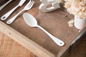 Enamel Tsubamesanjo Spoon Blanc Cutlery Made in Japan
