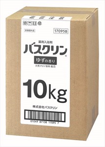 バスクリン　業務用10KG缶バスクリン　ゆずの香り 【 入浴剤 】