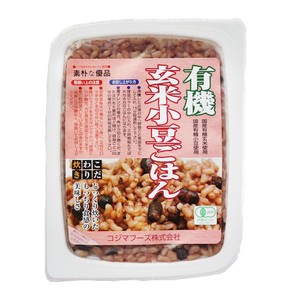 有機玄米小豆ごはん【名称：有機レトルト包装米飯】